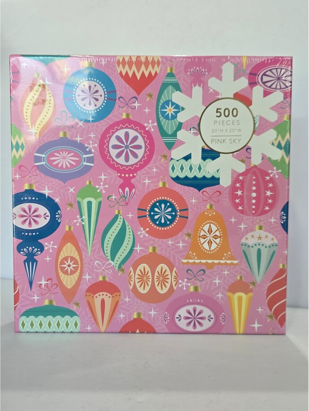 All The Joy Ornaments 500-Piece Puzzle by Pink Sky